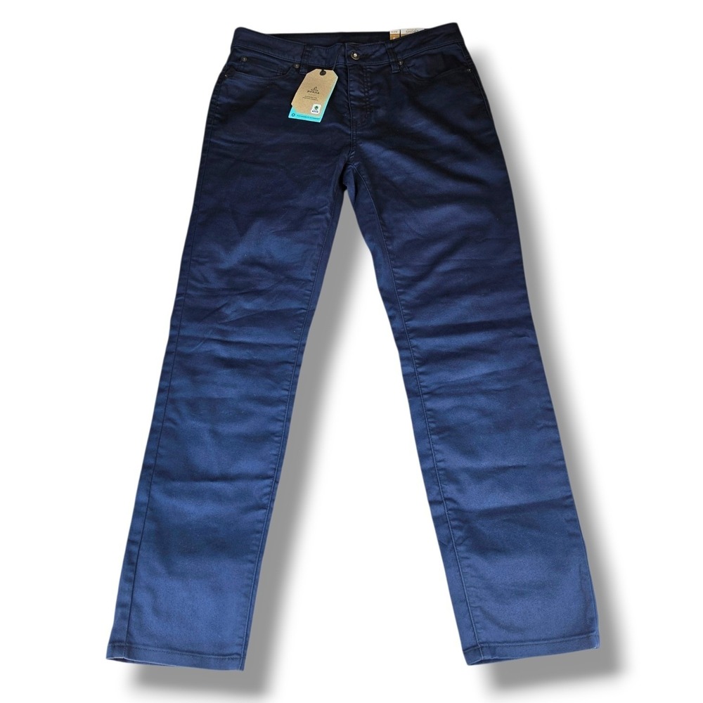 Prana Kayla High Rise Jeans Women 8 / 29" Short Blue Stretch Chinos Preppy 31x30